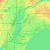 Menasha topographic map, elevation, terrain