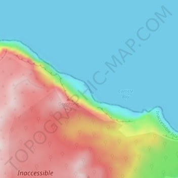 Salt Beach topographic map, elevation, terrain