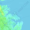 Poquoson topographic map, elevation, terrain