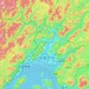 広島市 topographic map, elevation, terrain