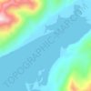 Shearwater Bay topographic map, elevation, terrain