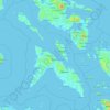 Masbate topographic map, elevation, terrain