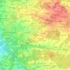 gmina Mińsk Mazowiecki topographic map, elevation, terrain