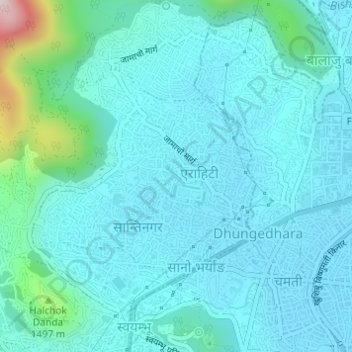 Nagarjun-02 topographic map, elevation, terrain