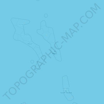 Marshall Islands topographic map, elevation, terrain