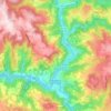 Entraygues-sur-Truyère topographic map, elevation, terrain