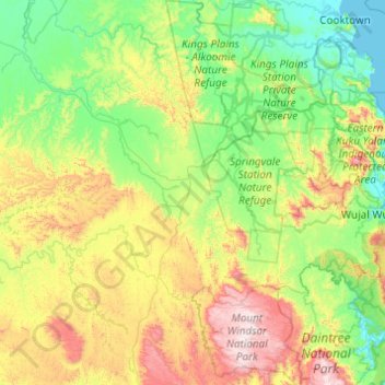 Lakeland topographic map, elevation, terrain