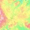 As Safra district topographic map, elevation, terrain