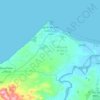 Ras Kebdana topographic map, elevation, terrain