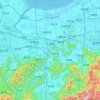 Shangyu District topographic map, elevation, terrain