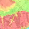 Comana topographic map, elevation, terrain
