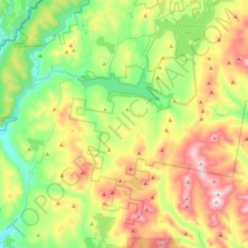 Clarksville topographic map, elevation, terrain