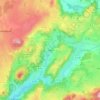 Ydes topographic map, elevation, terrain