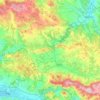 Svrljig Municipality topographic map, elevation, terrain