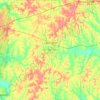 Henderson County topographic map, elevation, terrain