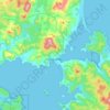 Dunalley topographic map, elevation, terrain