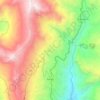 Málaga topographic map, elevation, terrain