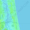 Jacksonville Beach topographic map, elevation, terrain