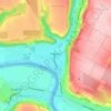 Camenca topographic map, elevation, terrain