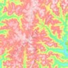 Herveiras topographic map, elevation, terrain