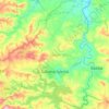 Sabana Iglesia topographic map, elevation, terrain