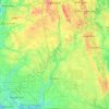 Peace River topographic map, elevation, terrain