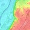 Geulle topographic map, elevation, terrain