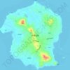 Izenajima topographic map, elevation, terrain