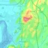 Heversham topographic map, elevation, terrain