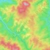 Plana topographic map, elevation, terrain