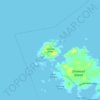 Northern Island topographic map, elevation, terrain