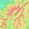Aoraki / Mount Cook National Park topographic map, elevation, terrain