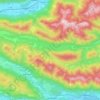 Weißensee topographic map, elevation, terrain