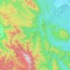 Serbajadi topographic map, elevation, terrain