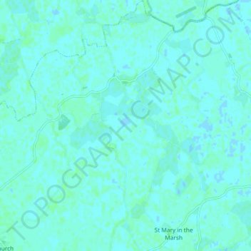 Newchurch topographic map, elevation, terrain