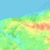 Noer topographic map, elevation, terrain