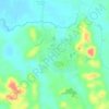 Sungai Ruan topographic map, elevation, terrain