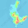 Tonaki Island topographic map, elevation, terrain