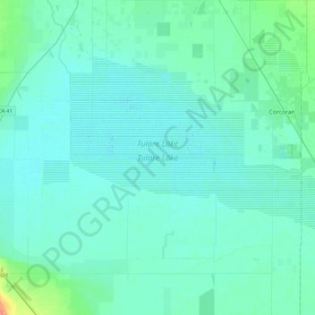 Tulare Lake topographic map, elevation, terrain