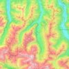 Rauris topographic map, elevation, terrain