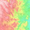 Manzini topographic map, elevation, terrain