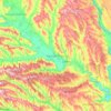 Orhei District topographic map, elevation, terrain