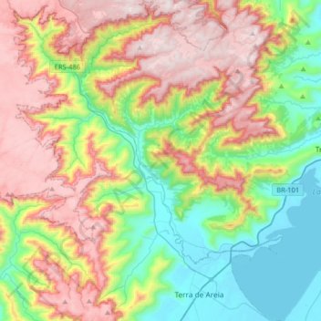 Itati topographic map, elevation, terrain