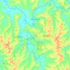Três Barras topographic map, elevation, terrain