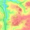 Widdington topographic map, elevation, terrain