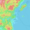 Ōtake topographic map, elevation, terrain