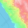 Al Wajh topographic map, elevation, terrain