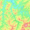 Conchas topographic map, elevation, terrain