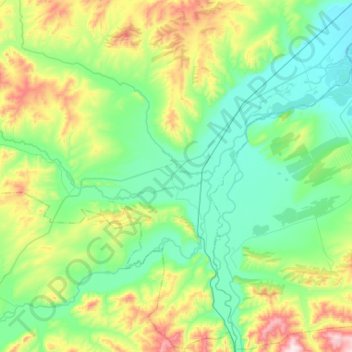 Есинский сельсовет topographic map, elevation, terrain