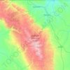 Bighorn National Forest topographic map, elevation, terrain